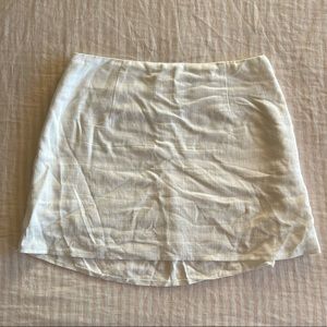 Princess Polly white mini skirt BNWOT